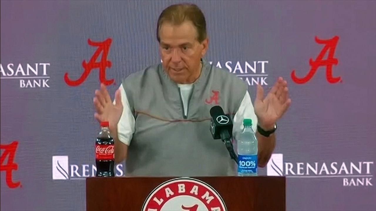 Saban tiring of questions about Bama's starting QB